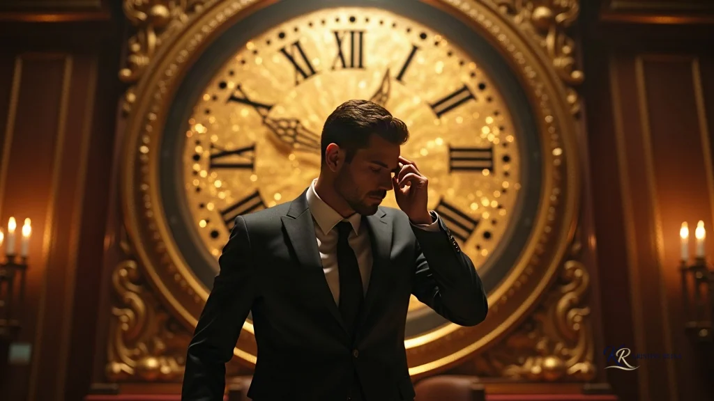 1. stress vs anxiety test placeholder showing a man on the clock